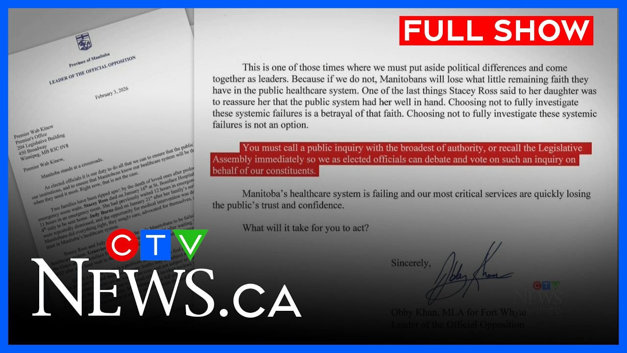 PC leader calls on premier to fix health care | CTV News Winnipeg at Five for Feb. 4, 2026