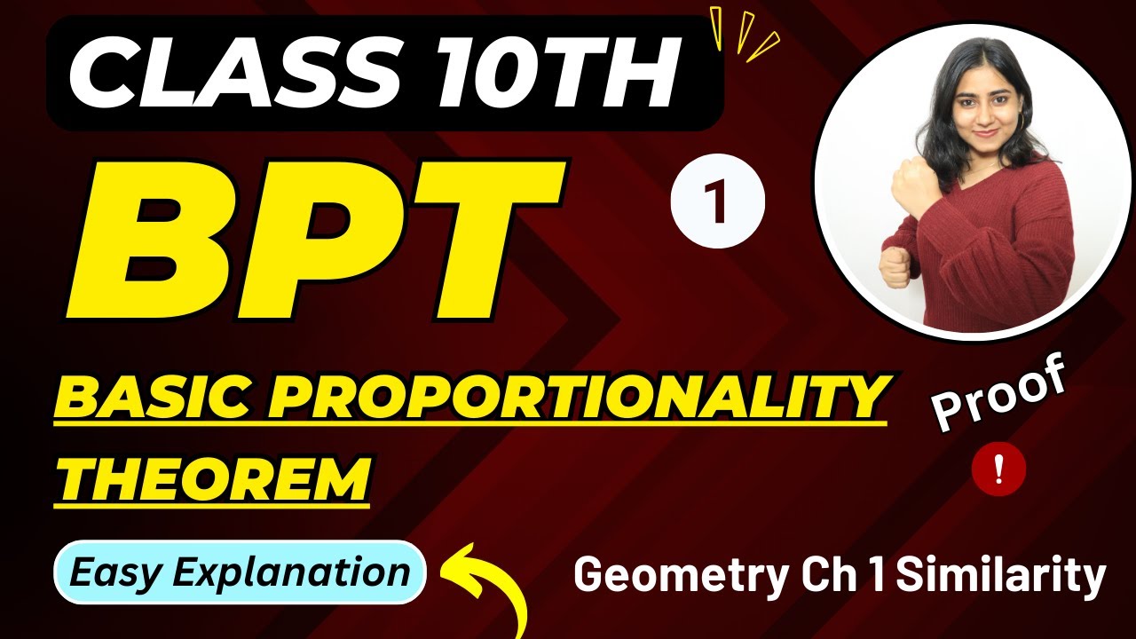 Basic Proportionality theorem BPT | Class 10 Ch 1 Similarity | Maharashtra Board ​⁠@GalaxyofMaths