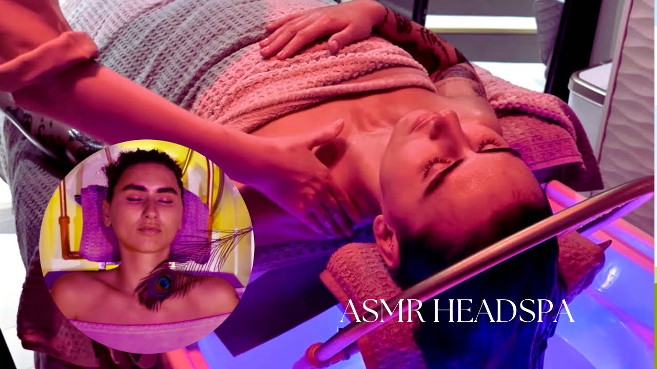 ASMR I Did A Dreamy Head Spa On @HuyanaBeauty   ~ No Talking ~ Foam & Ring Water Massage (Music).