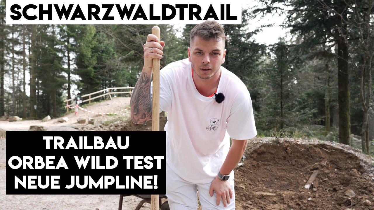 NEUE HEFTIGE JUMPLINE IM SCHWARZWALD | Trailbau am Schwarzwaldtrail | Orbea Wild E-Bike Test