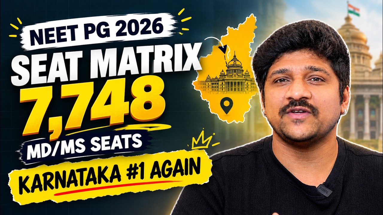 NEET PG 2026 Seat Matrix &mdash; How Many Seats Increased? State, Specialty & College-wise Breakdown