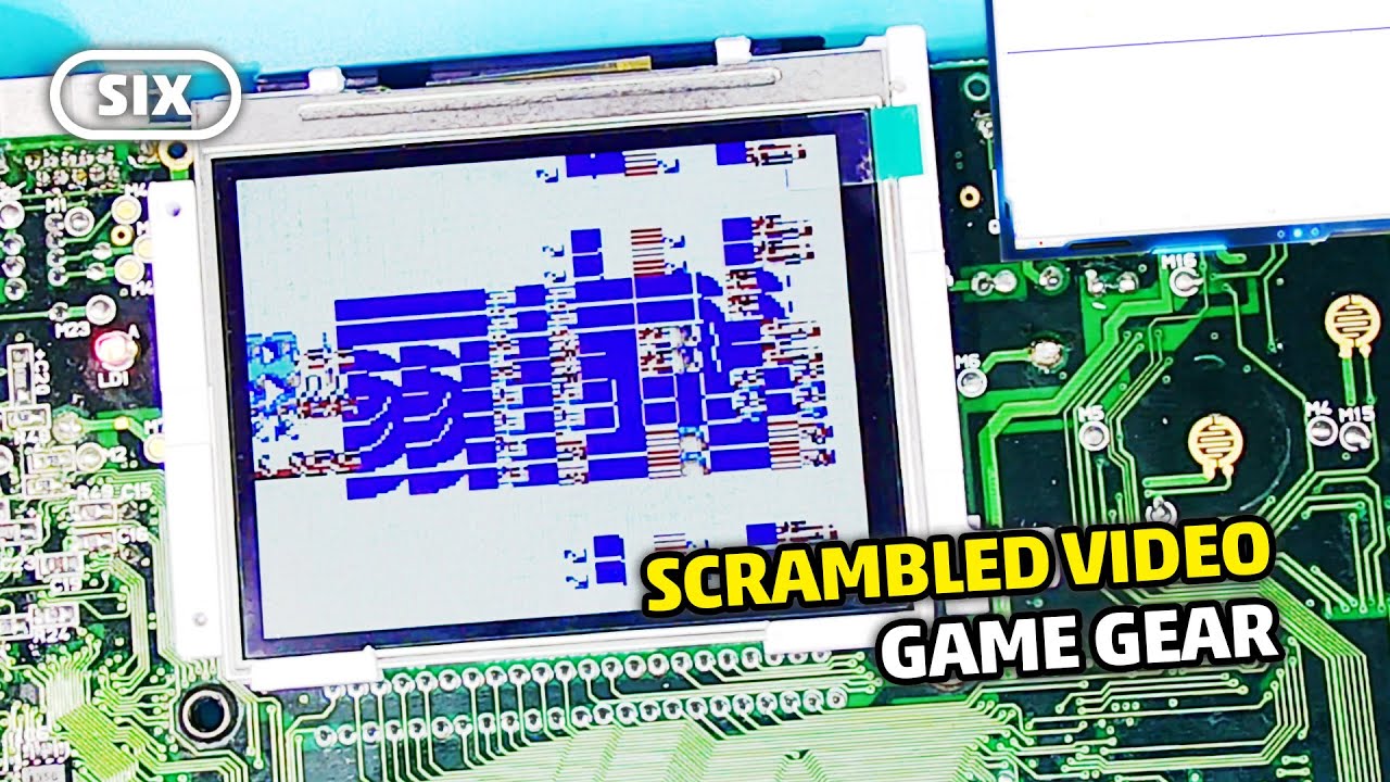 Game Gear Scrambled Video Screen Sprites Fix Repair - RetroSix