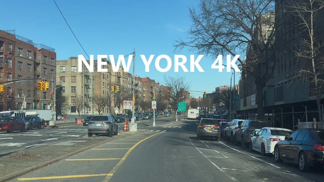 4K New York - Driving tour of Bronx ( Street #2 )