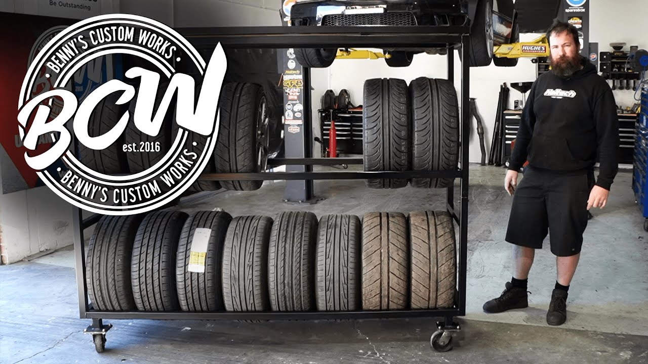 DIY | WHEEL RACK [Portable 2 in 1 Bench]
