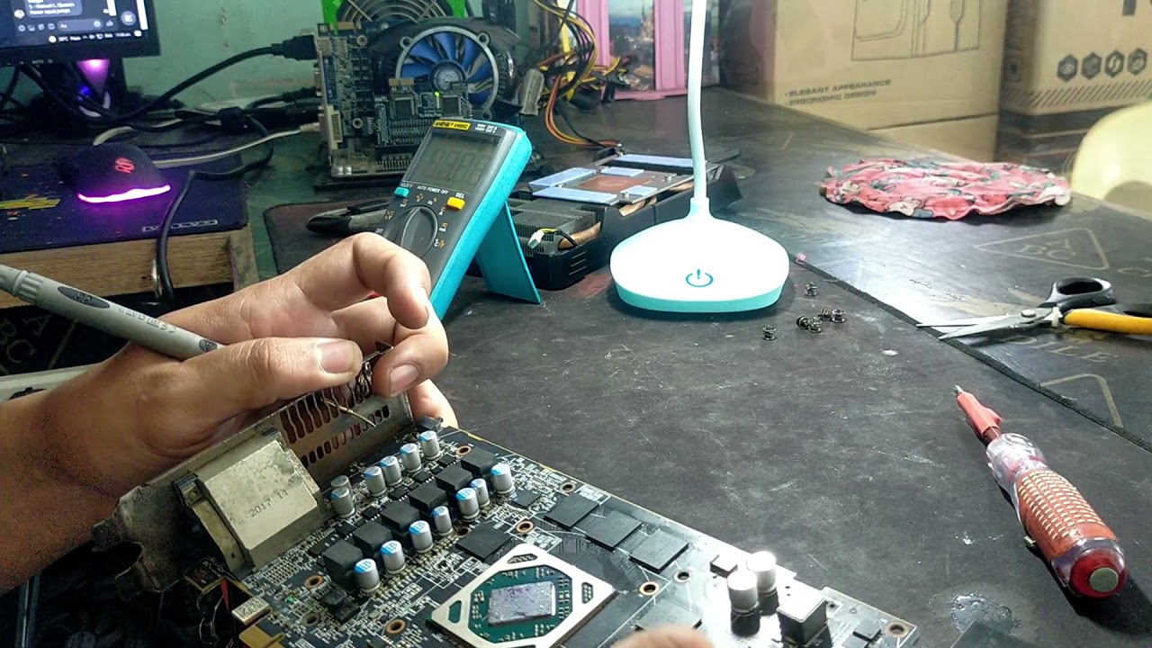 Power Color Rx570 no power🔌 FIXED✔✅😎☝