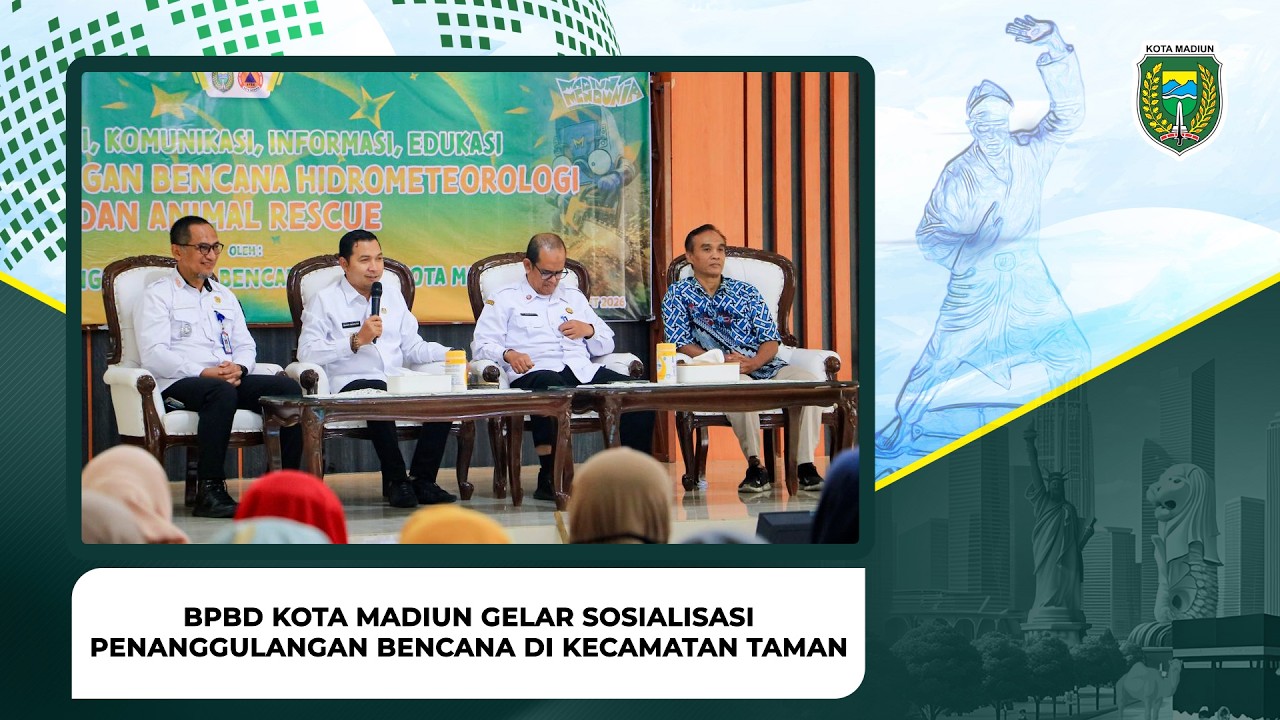 Cuaca Tak Menentu, BPBD Kota Madiun Gelar Sosialisasi Penanggulangan Bencana di Kecamatan Taman