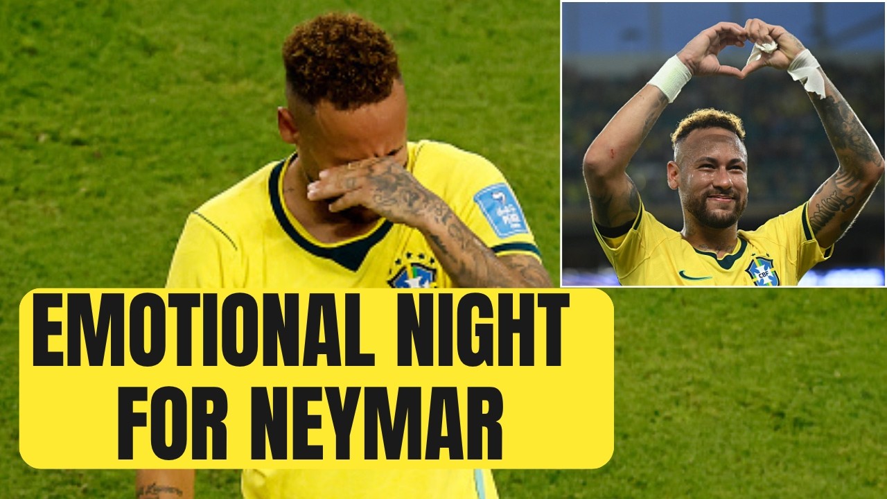After 981 days, Neymar plays for Brazil and tears up on return  |Sports Today