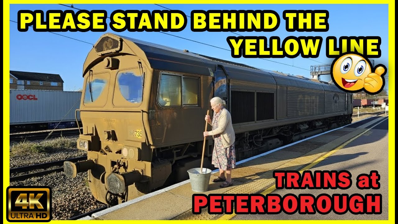 ECML ACTION at PETERBOROUGH Freight And Passenger