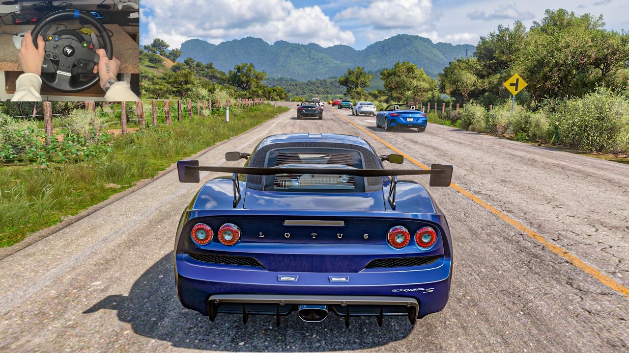 Lotus Exige S vs Sports Cars | Forza Horizon 5 Steering Wheel Gameplay