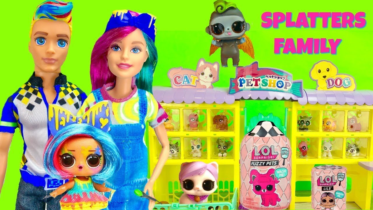 Custom Makeover Splatters Family Goes to the Pet Shop