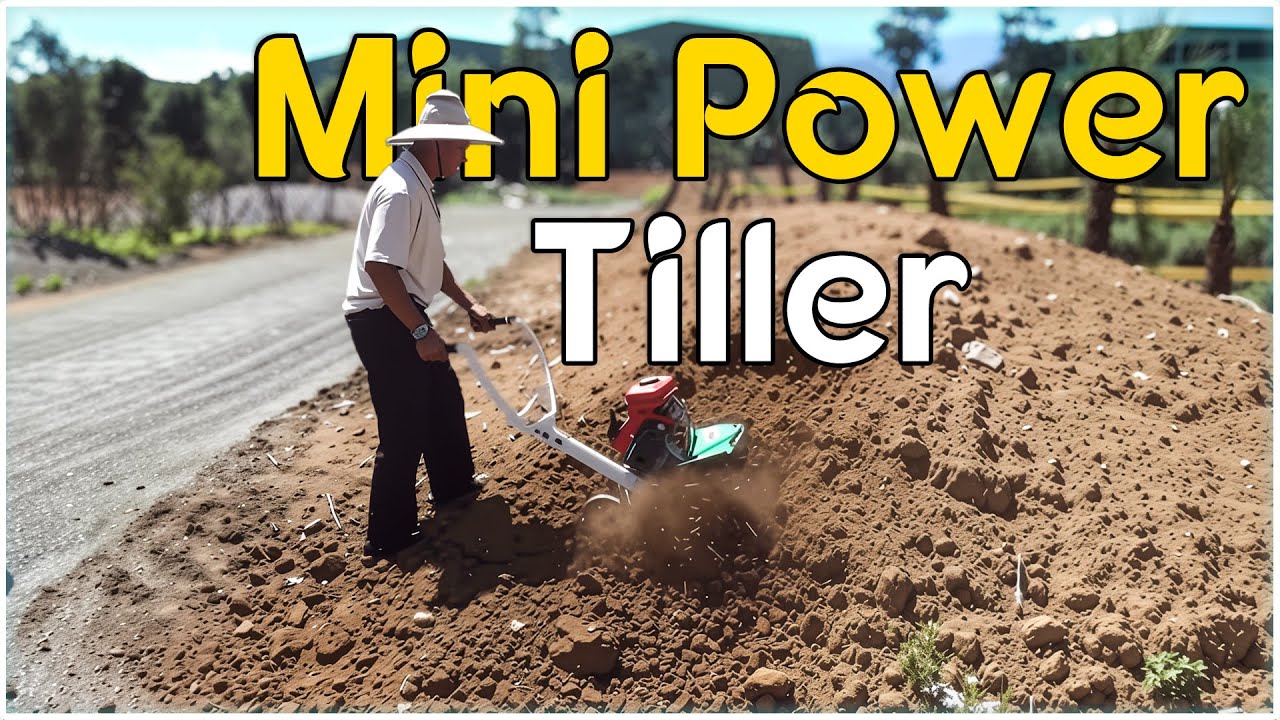 Mini Power Tiller Machine In Action