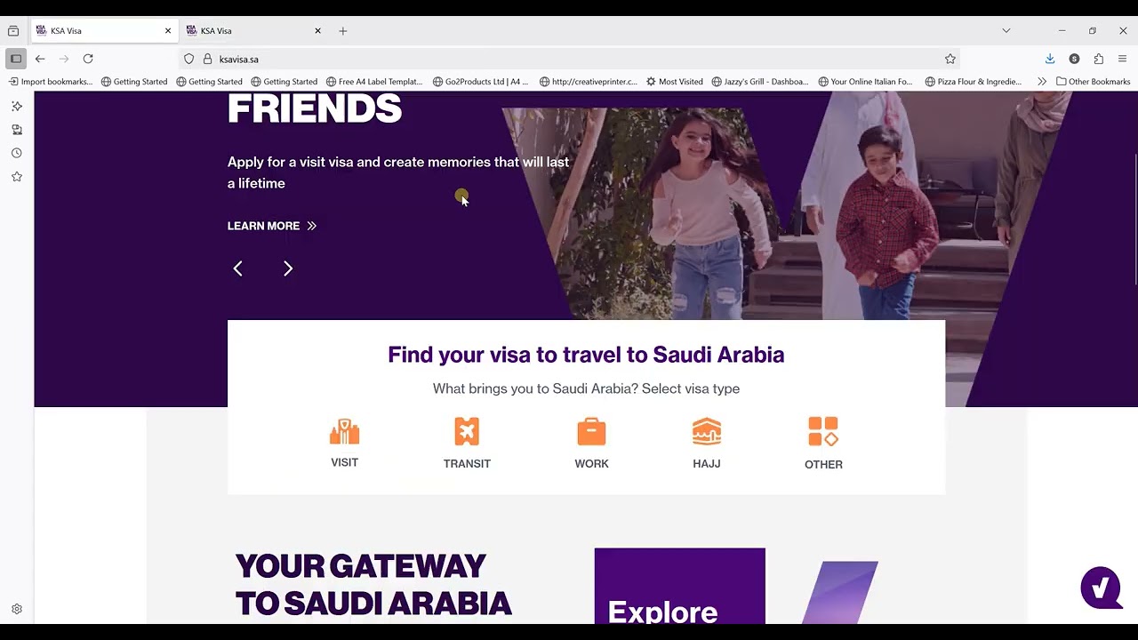 Saudi Arabian Electronic Visa Waiver (EVW) application process for United Kingdom nationals.