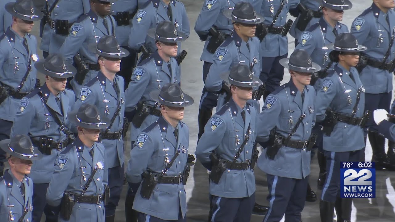 Massachusetts State Police 88th Recruit Graduation Ceremony underway in Springfield