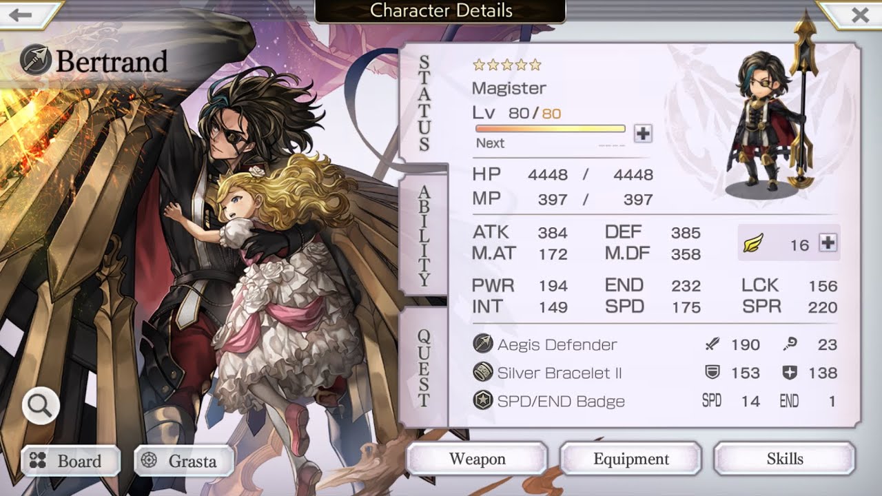 Another Eden Global Bertrand WITH Manifest 5* Review, Skills & Gameplay (Son's Account)! Best Tank?