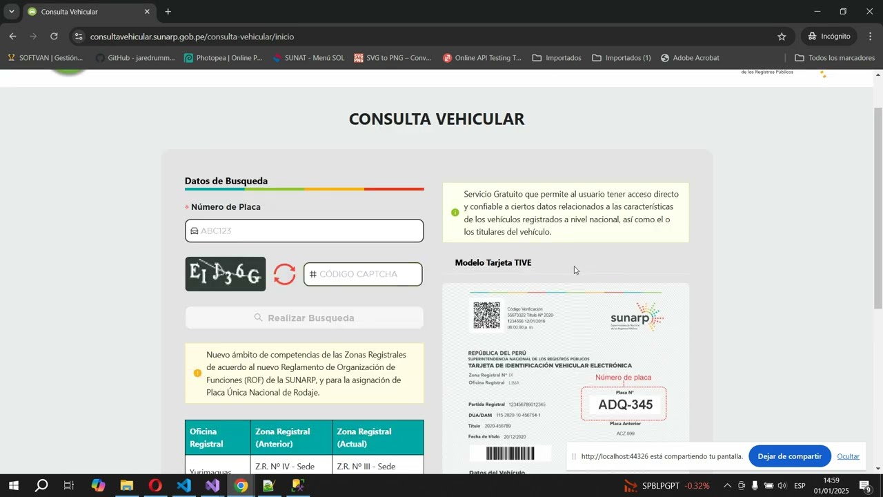 Servicio consulta placa vehicular 2025 #csharp #python