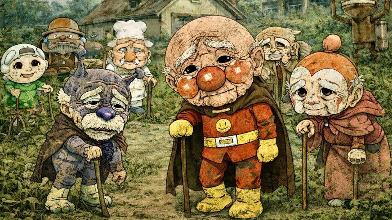 アンパンマンに出てくるキャラクターの４０年後の姿