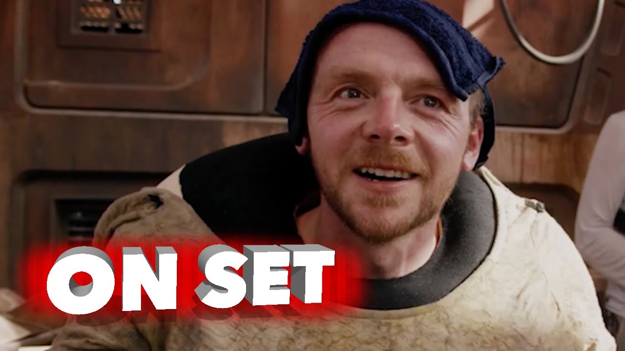 Star Wars: The Force Awakens: Simon Pegg Cameo Behind the Scenes | ScreenSlam