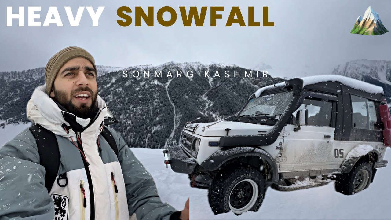 Solo Night Camping In Car Went Wrong 😢 || Heavy Snowfall In Kashmir || Sonmarg || The Umar