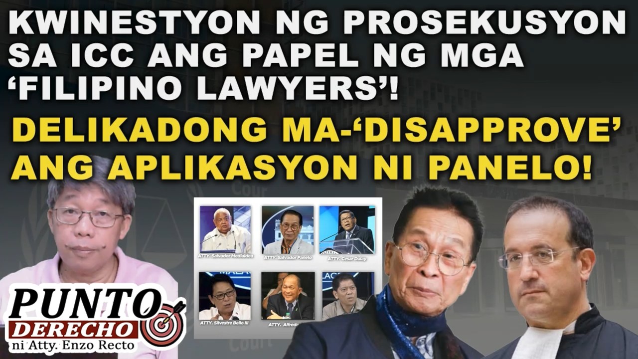 KWINESTYON NG PROSEKUSYON SA ICC ANG PAPEL NG MGA ‘FILIPINO LAWYERS’!