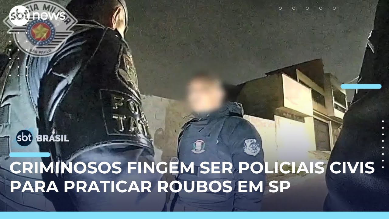 PMs flagram criminosos se passando por policiais civis para praticar roubos em SP | #SBTBrasil