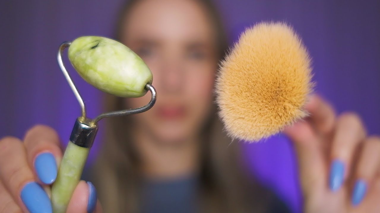 ASMR - TESTE DE SENSA&Ccedil;&Otilde;ES FACIAIS NO SEU ROSTO!