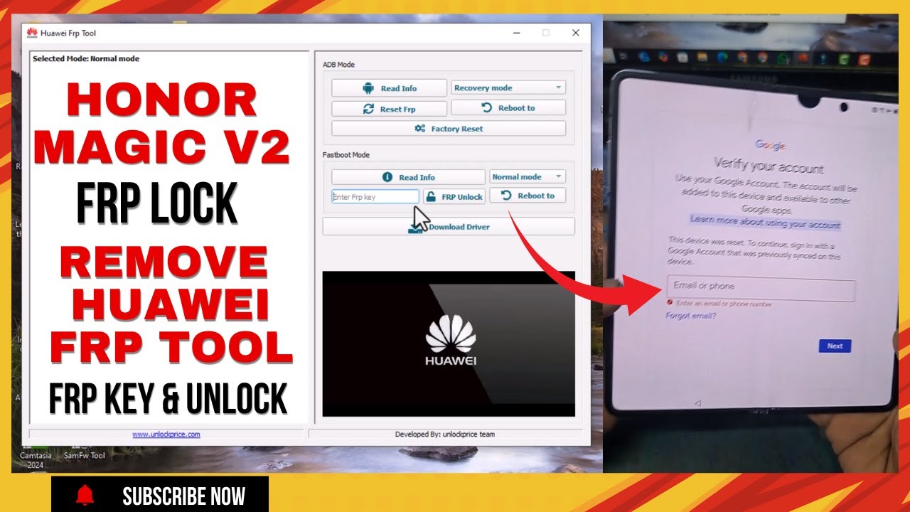 Honor Mogic V2 FRP Lock Remove Via Huawei FRP Tool frp Key & Unlock