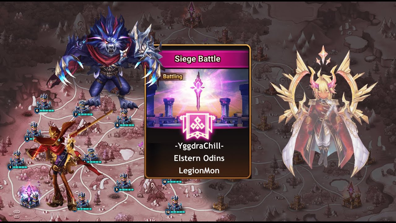 On dépoussière Tesarion et on découvre les defs 4* G2 - Siège Battle vs Elstern Odins et LegionMon