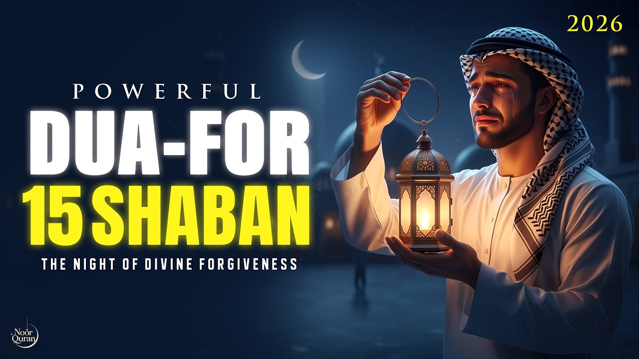 Shab-e-Barat Dua 2026 | Special Dua for 15th Shaban | Night of Forgiveness & Mercy | Noor Quran
