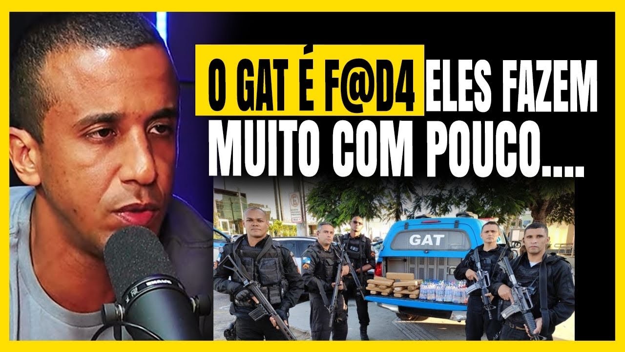 PM EXPLICA O QUE É O GAT PMERJ, QUEIROZ PODCAST, TENENTE RAPHAEL, ANDREMISSIO QUEIROZ