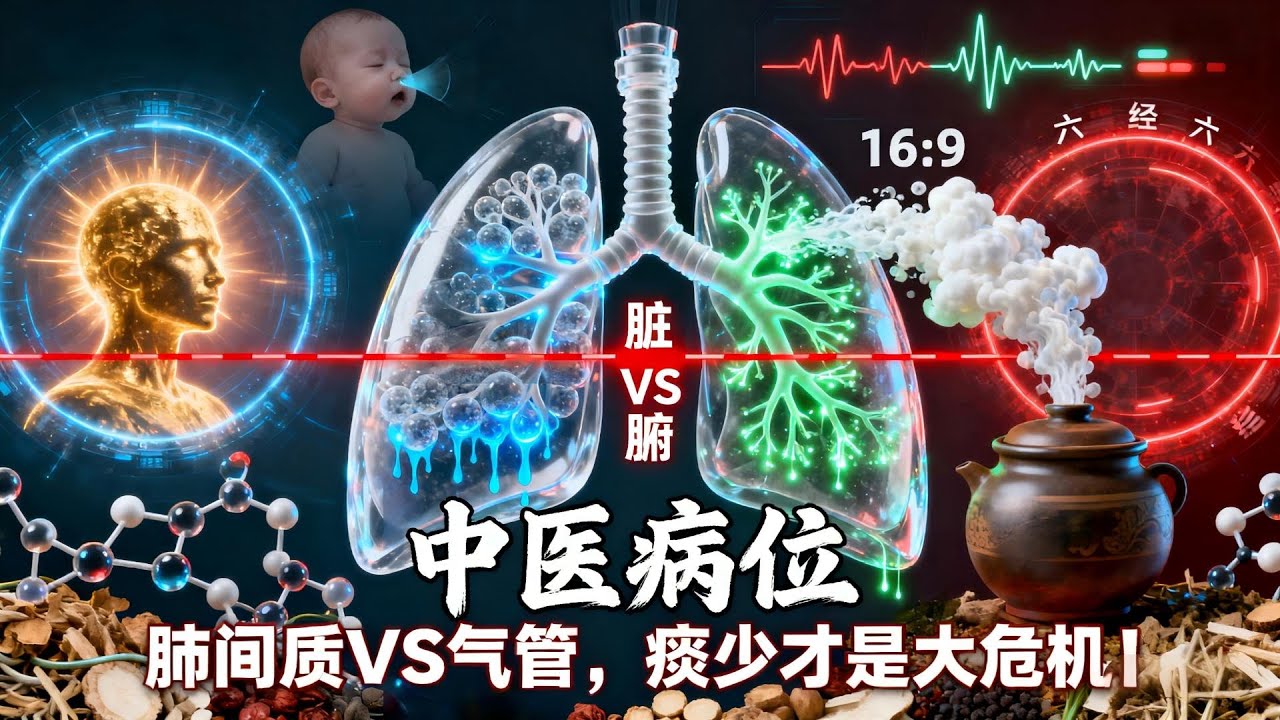 中医病位生死线：肺间质VS气管，痰少才是大危机！