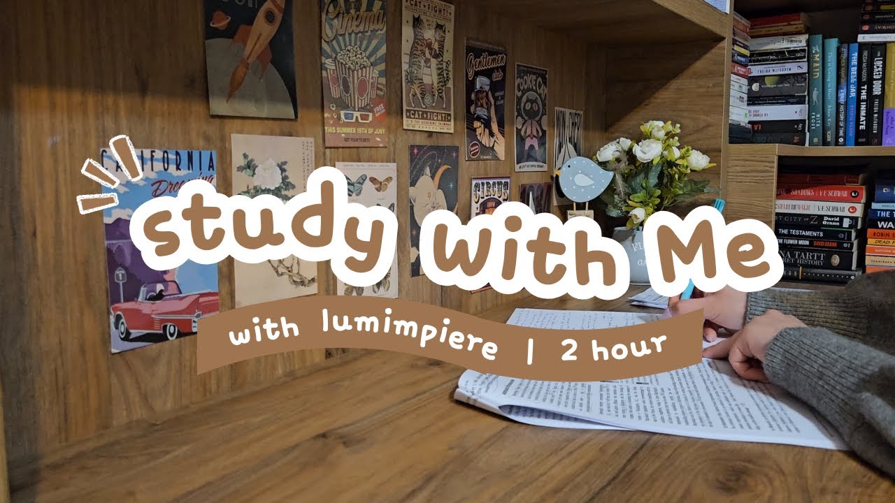 Study With Me 📝 2 Hour Pomodoro 50/10 with Cozy Fireplace Sounds 🕯️ | Deep Focus Session