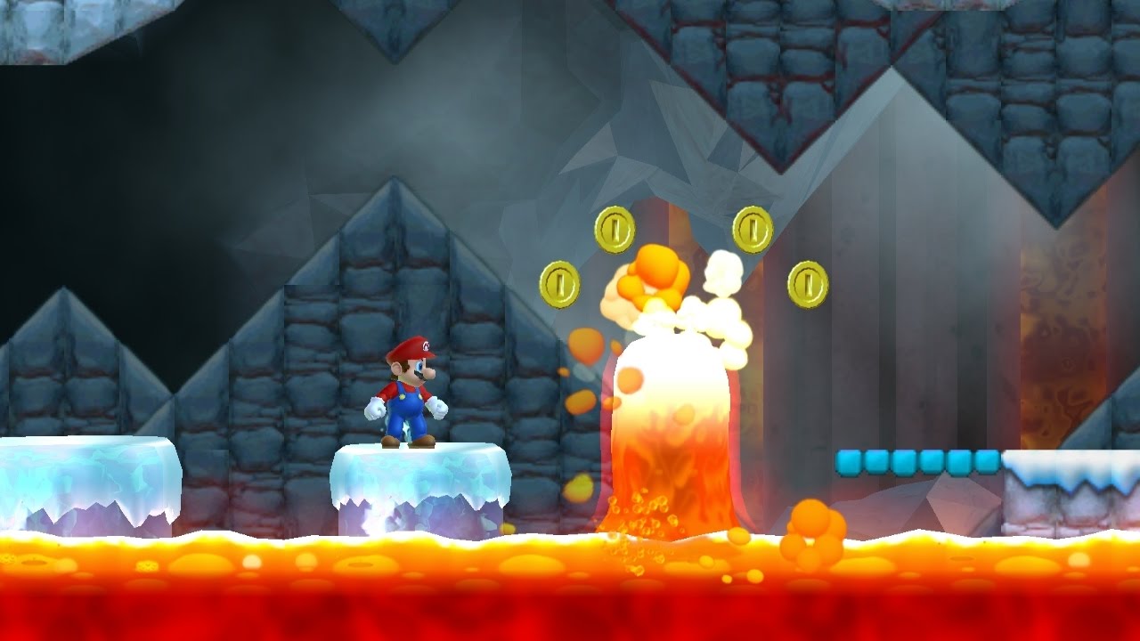 Newer Super Mario Bros. Wii -  Freezeflame Glacier (Complete World 5)