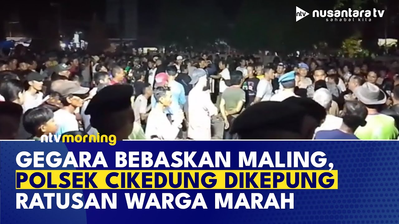 Mencekam! Ratusan Warga Geruduk Polsek Cikedung, Kecewa Tersangka Pencurian Dibebaskan | NTV MORNING