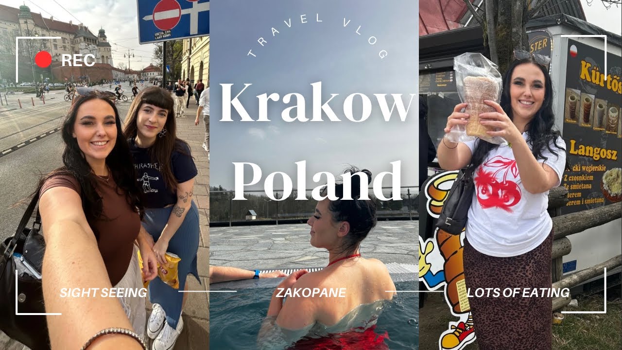How to spend 48 hours in Krakow, Poland !!! (Zakopane & thermal baths, wodka bar, bubble toast) vlog