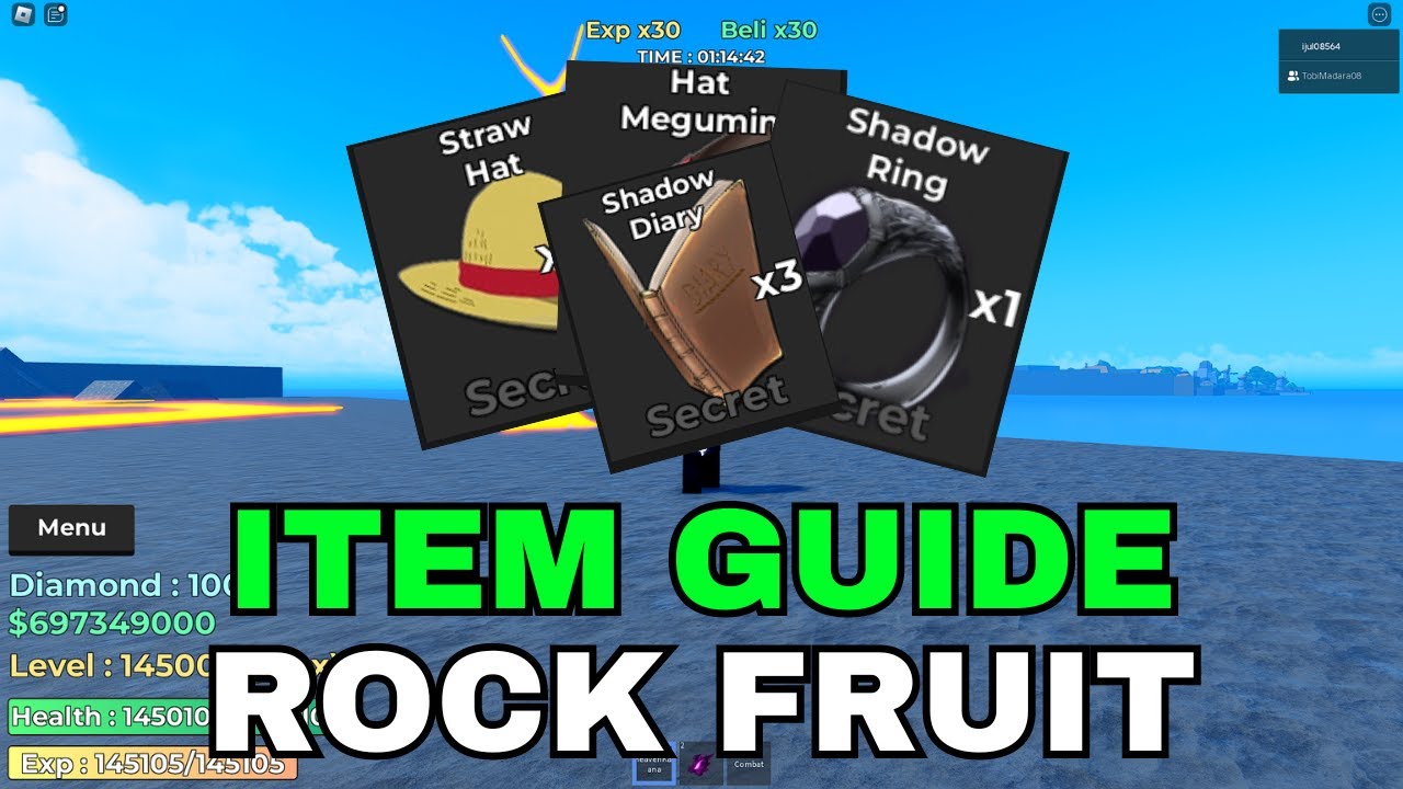 ITEM GUIDE ROCK FRUIT ROBLOX