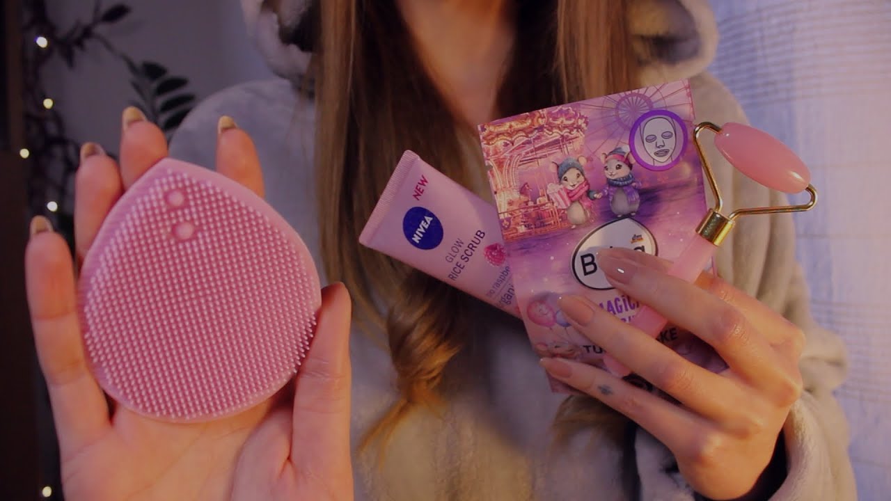 ASMR Removing Your Makeup 💗 Cozy skincare + hair brushing (no talking, layered sounds)