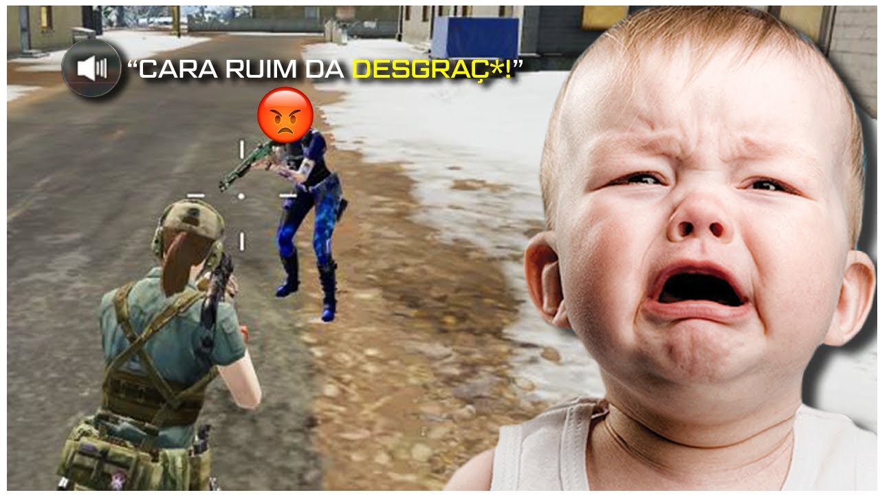 ESSE TÓXICO NÃO AGUENTOU E CHOROU! 🤣 - COD: MOBILE BATTLE ROYALE