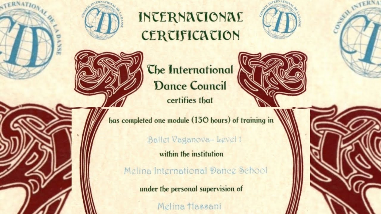 🇺🇳 International Dance Certification CID International Dance Council