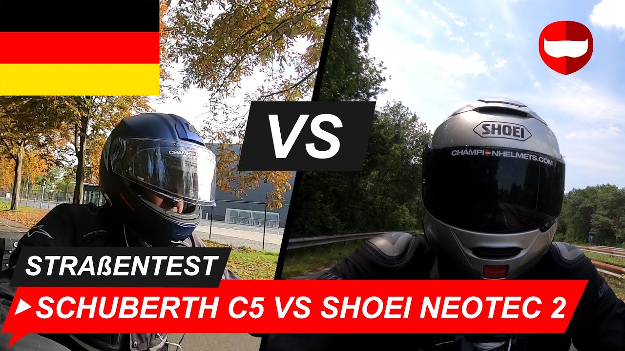 Schuberth C5 vs Shoei Neotec 2 - ChampionHelmets.com