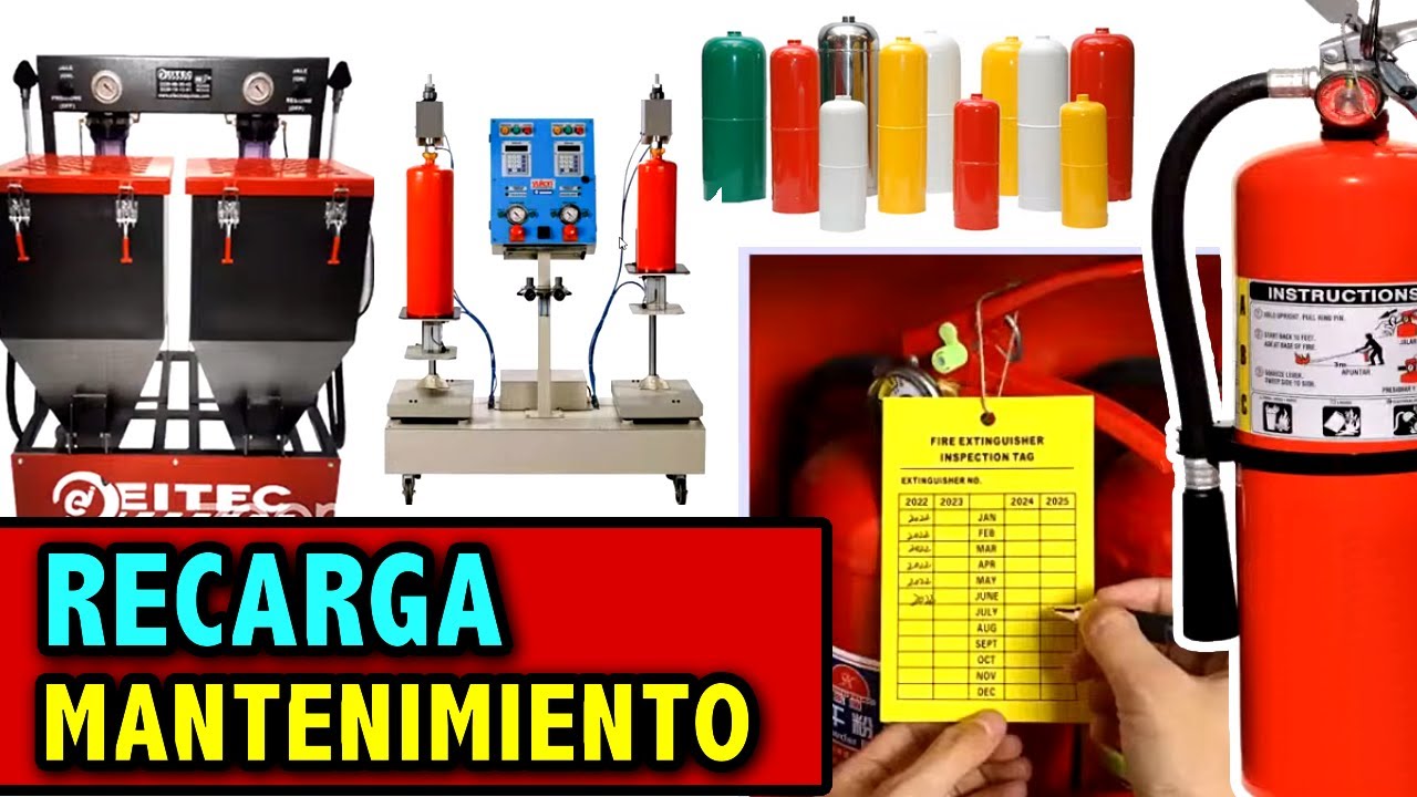 🧯 RECARGA DE EXTINTORES: Requerimientos para la inspección, mantenimiento y recarga  🔥