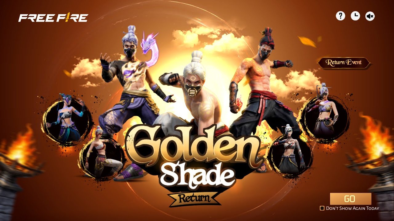 Golden Shade Bundle Return Confirm Date | New Event Free Fire Bangladesh Server| Free Fire New Event