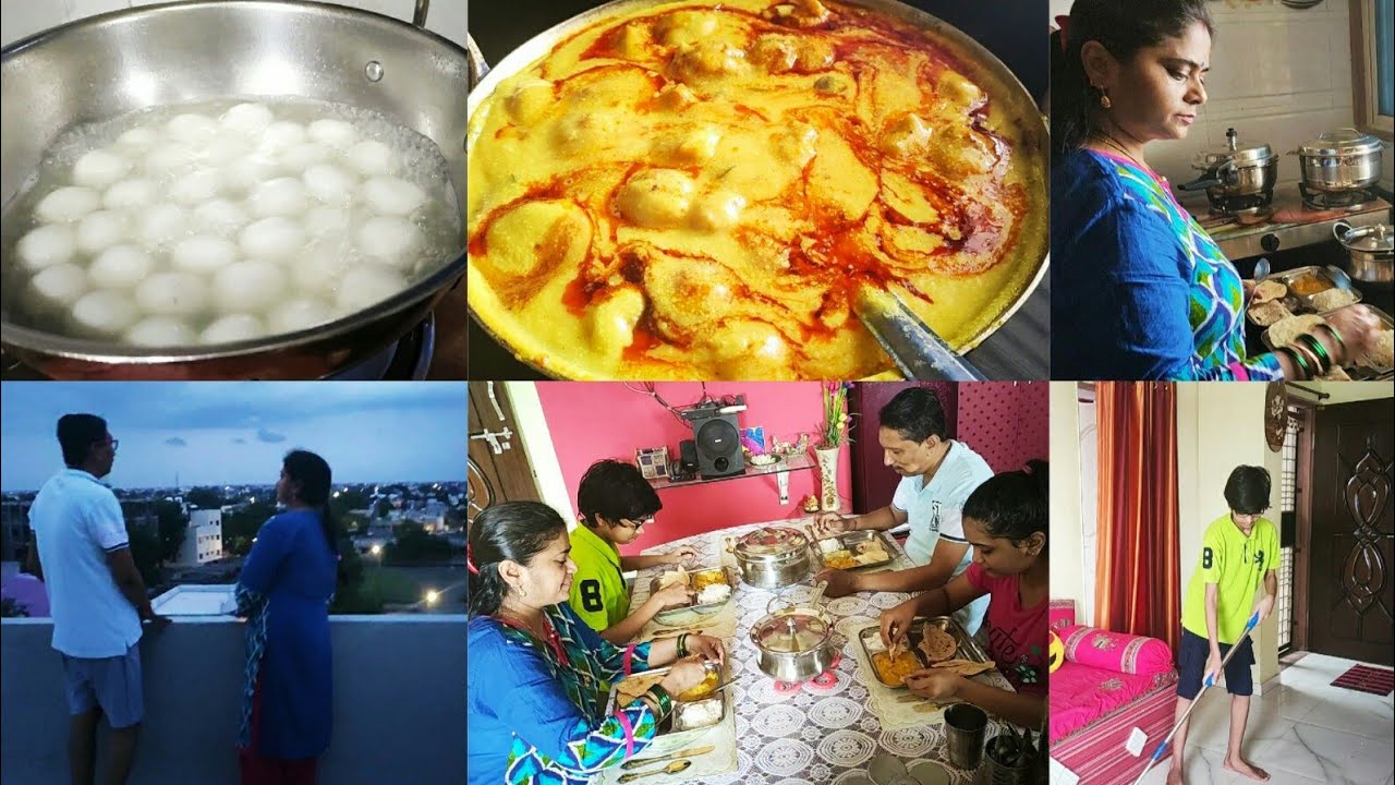 BREAKFAST LUNCH TO NIGHT FULL DAY ROUTINE, Rasgulla, Pakoda Kadhi, Paneer, Phulka, Pyaz ke Pakode