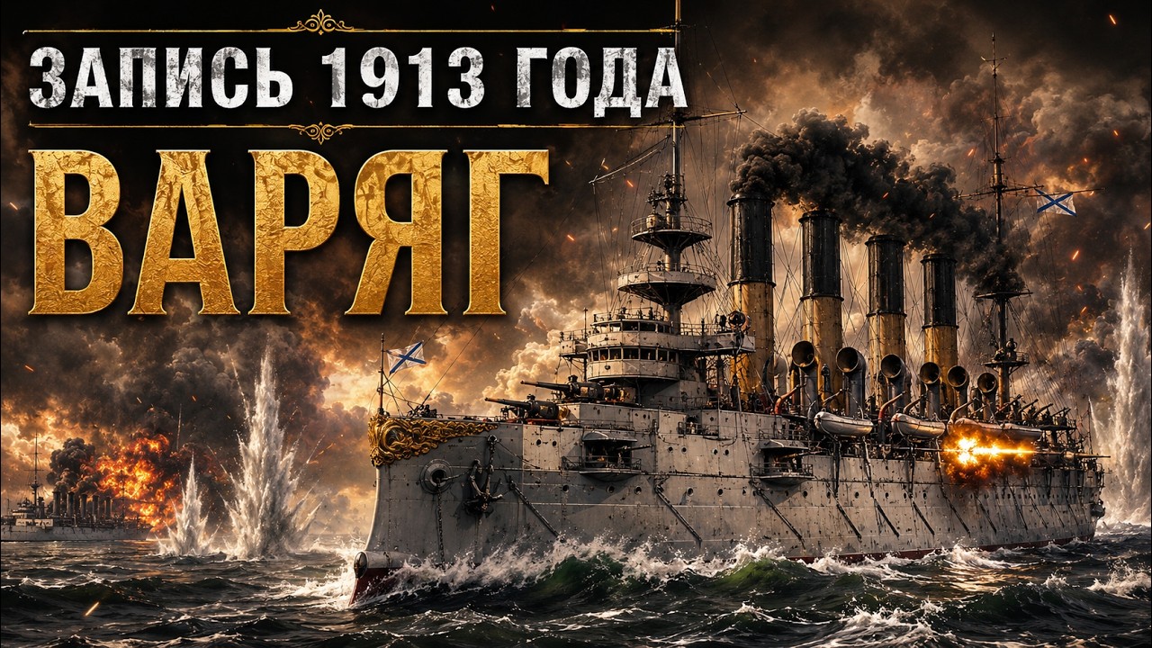 Песня Бой Варяга (Плещут холодные волны), запись 1913 года
