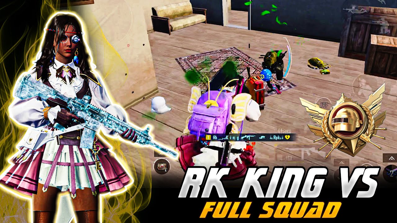 Rk KING VS FULL SQUAD BGMI GAMEPLAY 🔥🔥