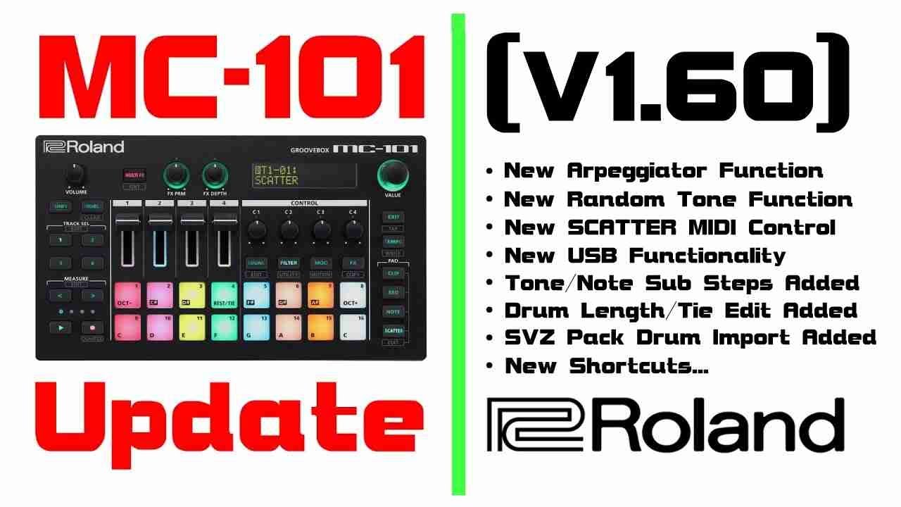 ⏩ Roland MC-101 / Firmware Update v1.60 ⏪ ... we now have an ARP !!!