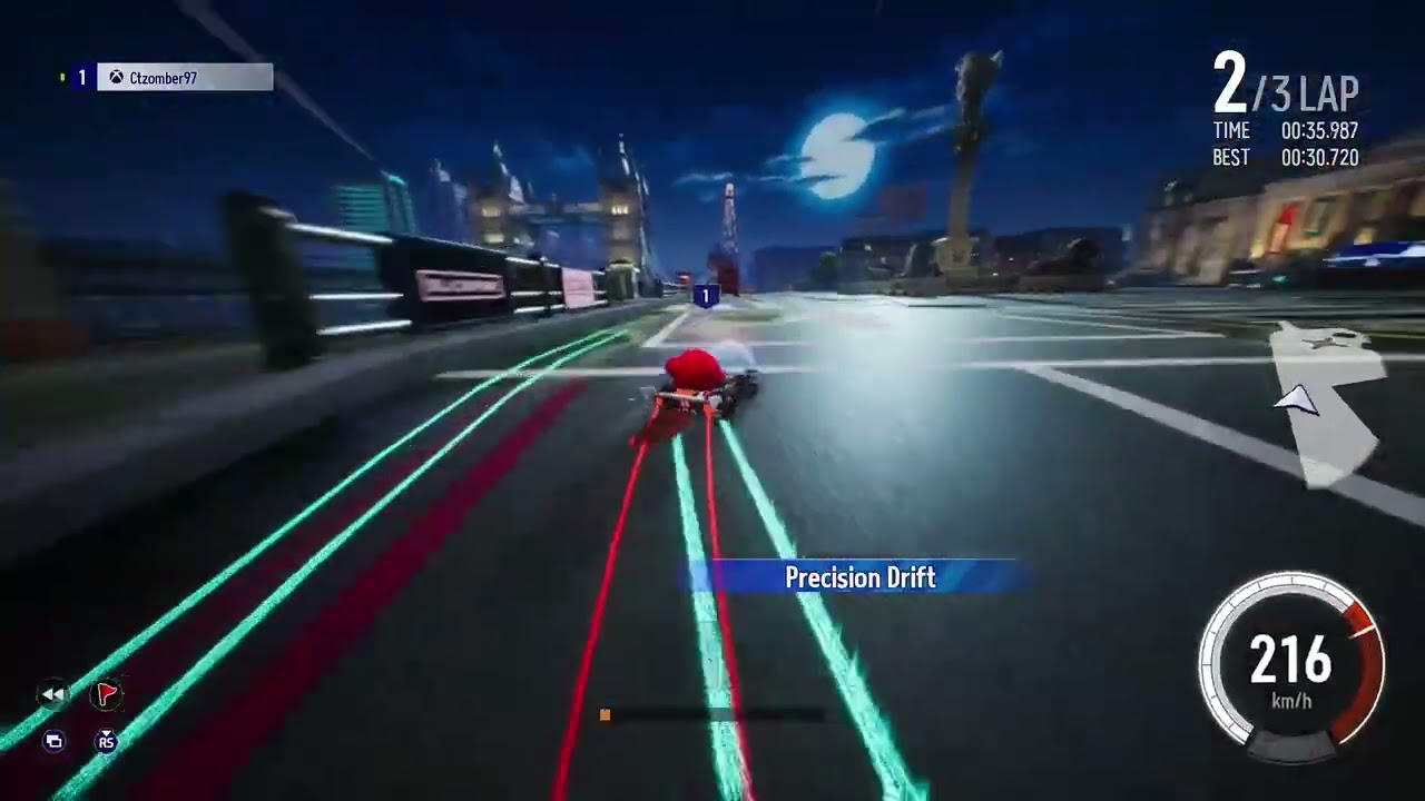 Kartrider drift World tour London night xbox world record 1:28:681