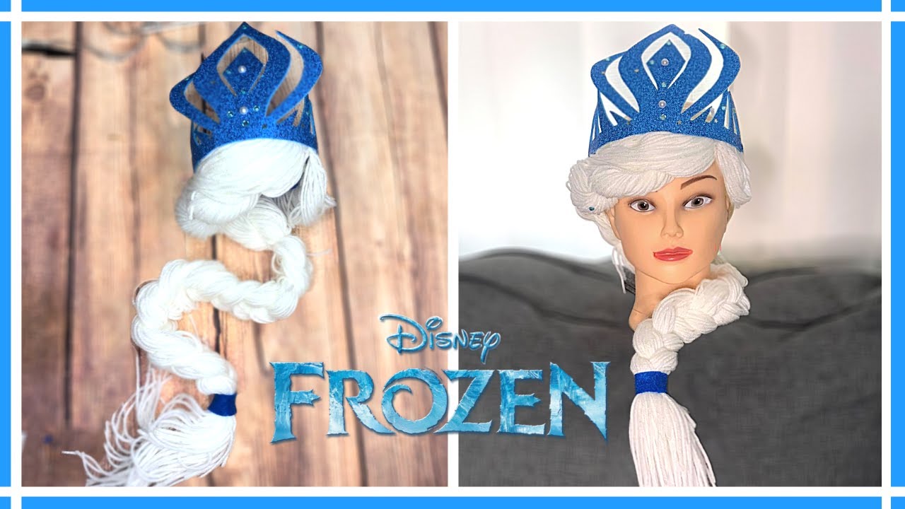 PELUCA DE FROZEN / Diadema de Elsa Frozen Con ESTAMBRE O LANA