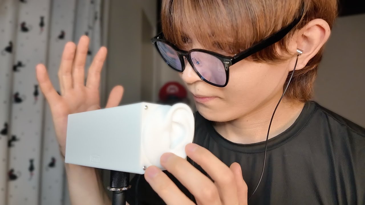 【ASMR】雑めで不規則な耳タッピングマッサージ Rough and irregular ear tapping massage【Pascal】