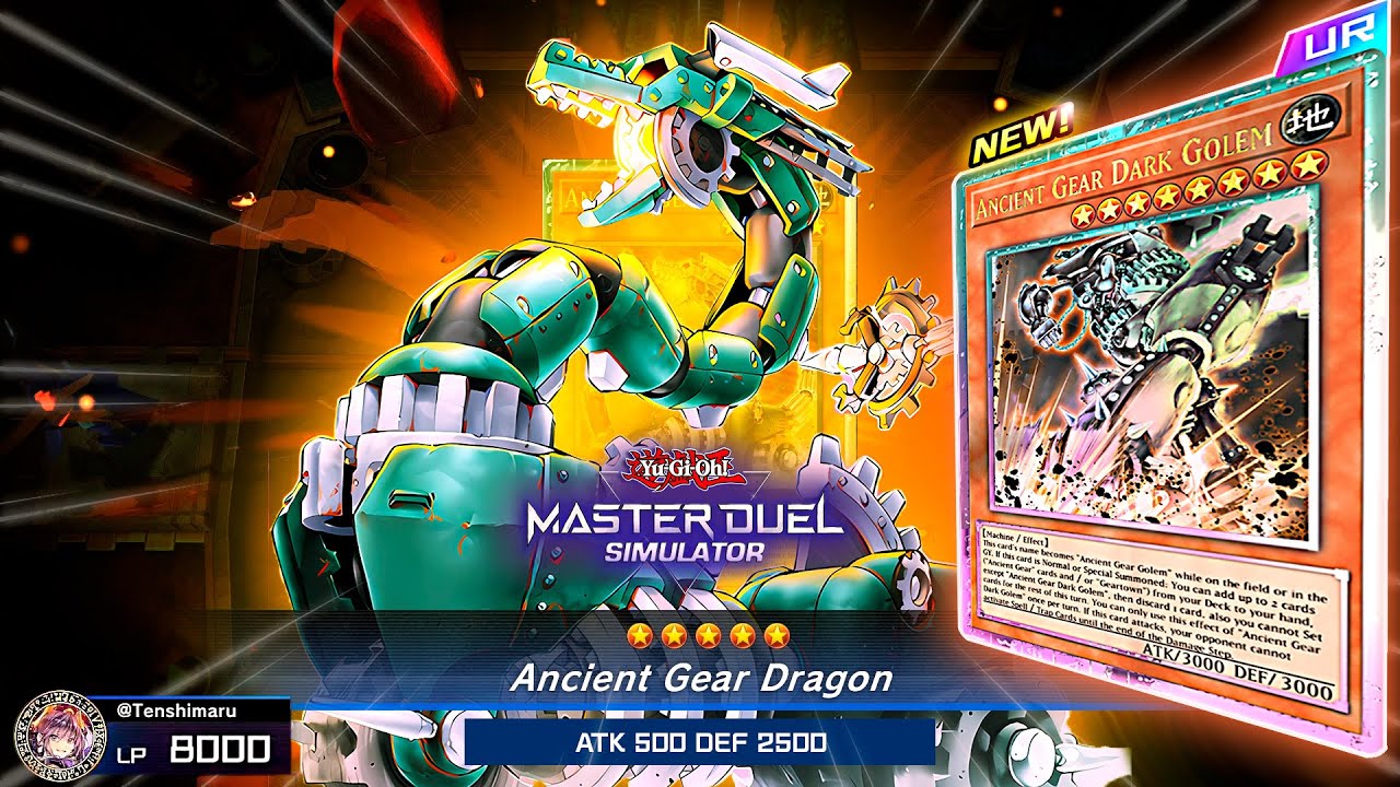 ANCIENT GEAR⚙️ WILL BECOME A MENACE WITH THE NEW SUPPORT CARDS on Yu-Gi-Oh! Master Duel - ❌5 Negates