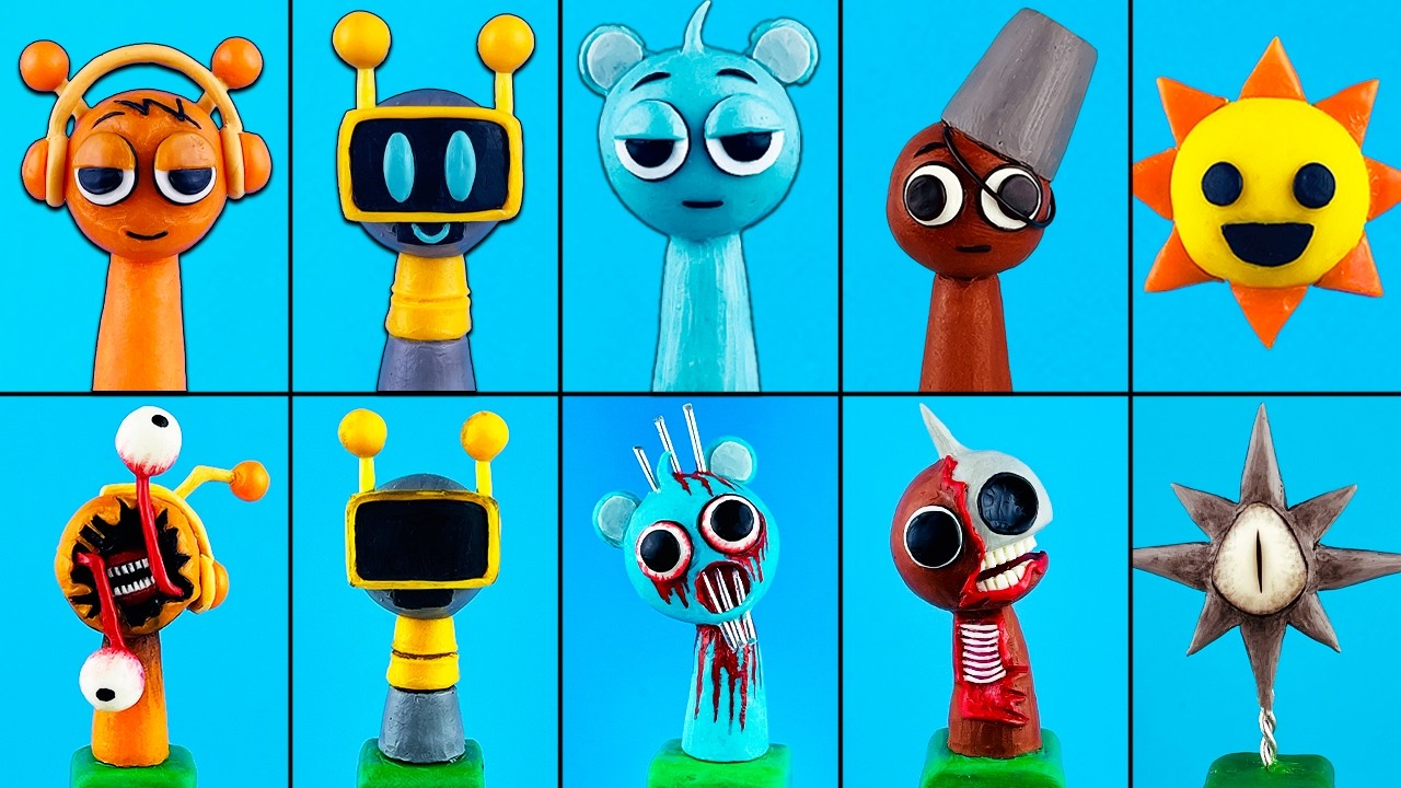 Making Incredibox Sprunki PHASE 4 with CLAY 😈 Parte 3
